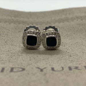 David Yurman Black Onyx Petite Albion Earrings